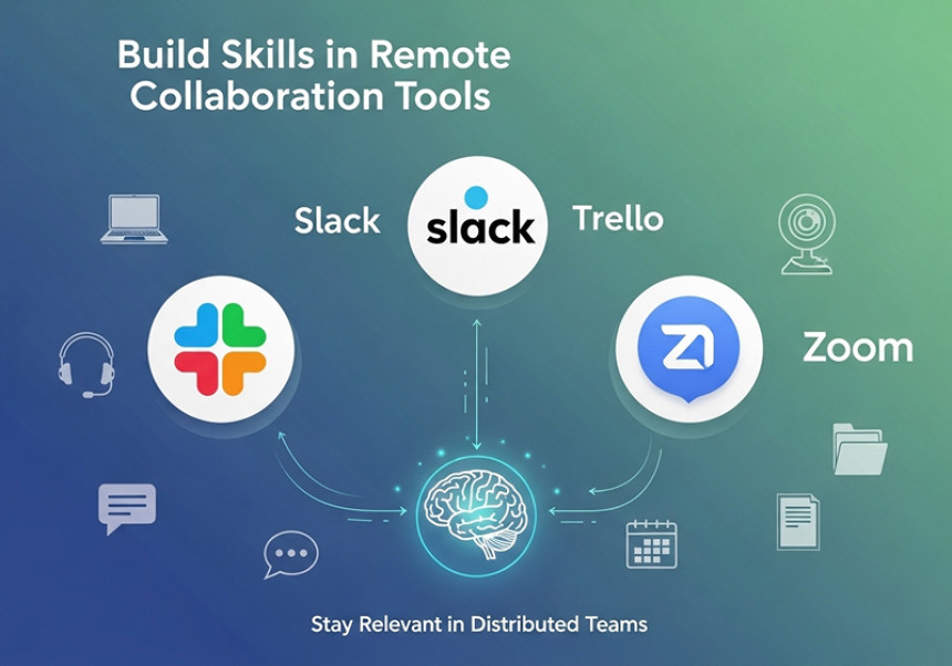 Build skills in remote collaboration tools like Slack, Trello, and Zoom to stay relevant in distributed teams.