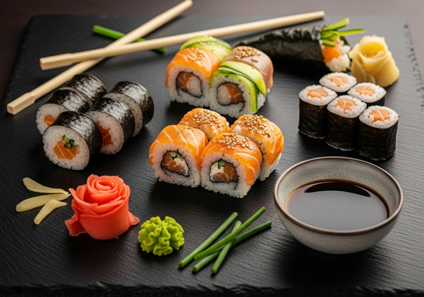 Japanese Sushi Roll Recipe | Global Asian Dishes | Healthy Food 2025