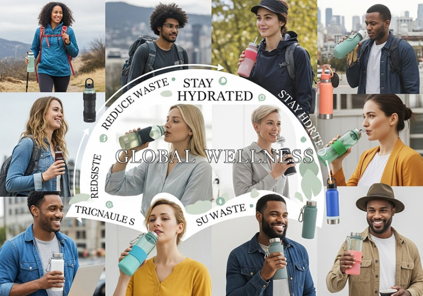 Hydration tips for global wellness – reusable water bottles
