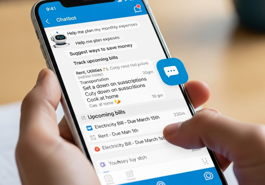 AI financial assistant helping users manage personal budgets globally