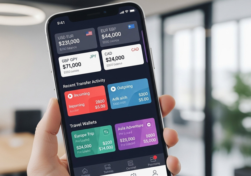 Global digital banking for remote workers and international transfers