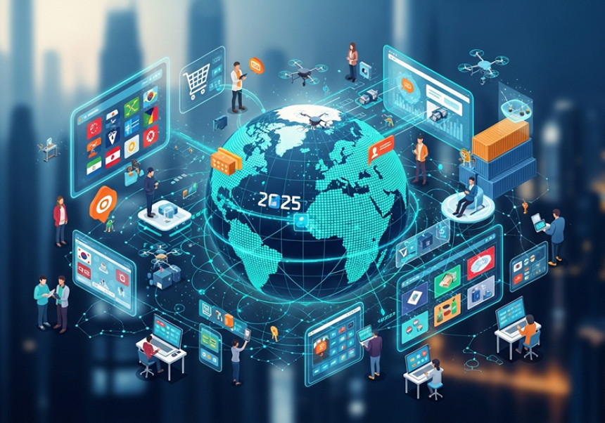 global e-commerce 2025, cross-border online shopping, international e-commerce growth