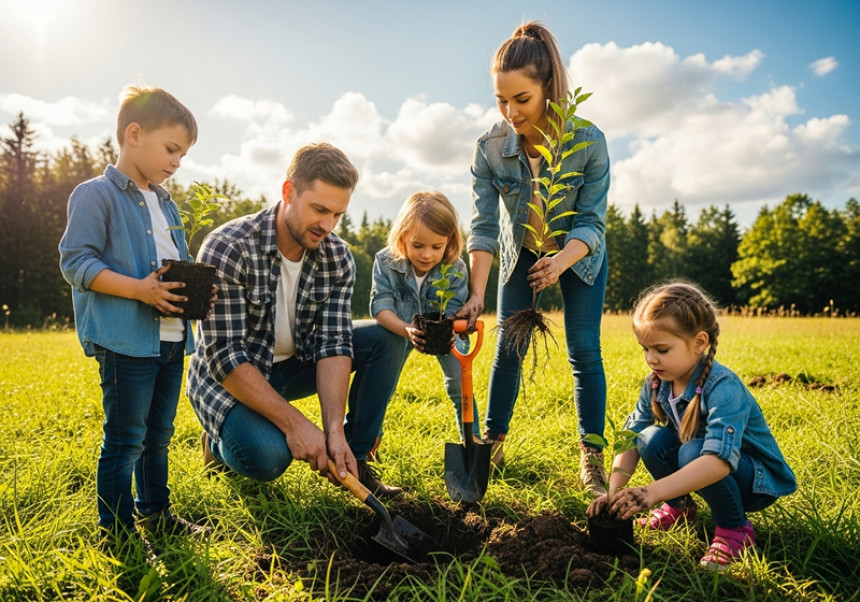 Parenting for sustainability and eco-friendly family lifestyle.