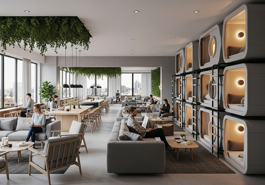 Co-living real estate investment model for urban professionals