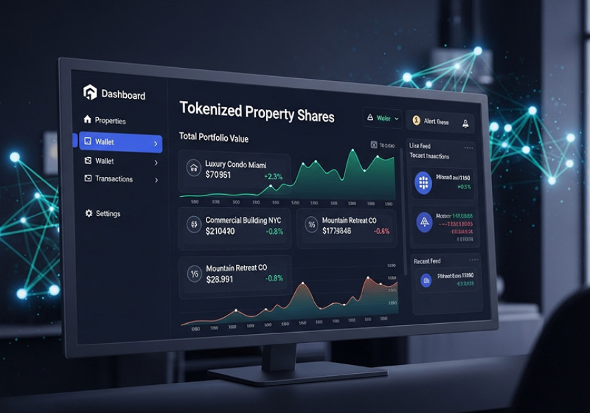 Tokenized real estate investments on blockchain platforms